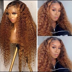 Curly lace front wig